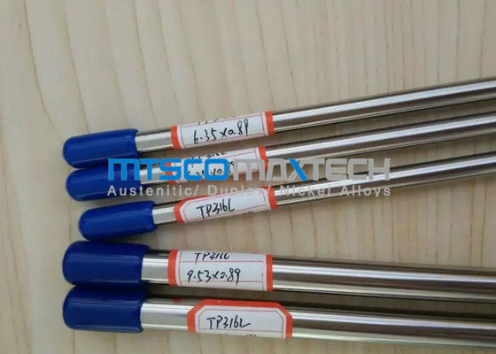 ASTM A269 Hydraulic Tubing In Oil And Gas Industry , TP316L 6.35 x 0.89 mm
