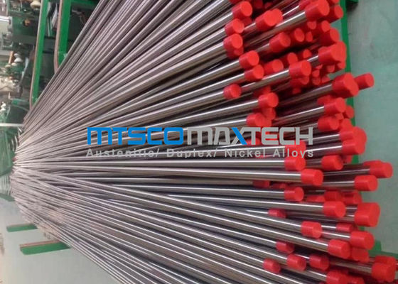 TP304 , TP316 Stainless Steel Hydraulic Tubing , Mesh Belt Furnace Annealing